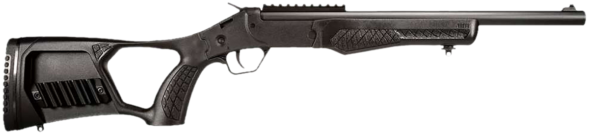 Rossi SSPS45BKIT Survival Stow & Go Bag Kit 45 Colt (Long Colt) 1rd 16" Black Oxide Single Shot Barrel, Black Oxide Picatinny Rail, Thumbhole w/Shell Holder Synthetic Stock, Carry Bag