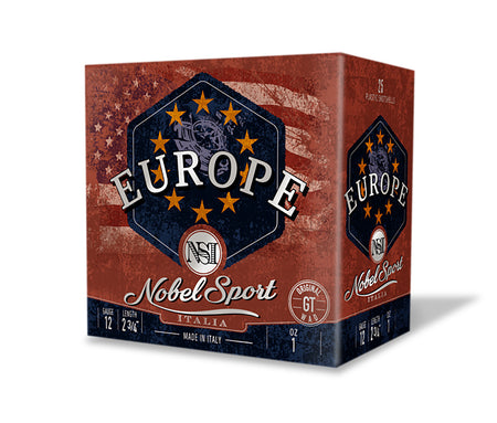 Eurosports LLC NobelSport Italia NobelSport Europe Shotgun Ammo 12 Gauge 2-3/4" 1 oz #8