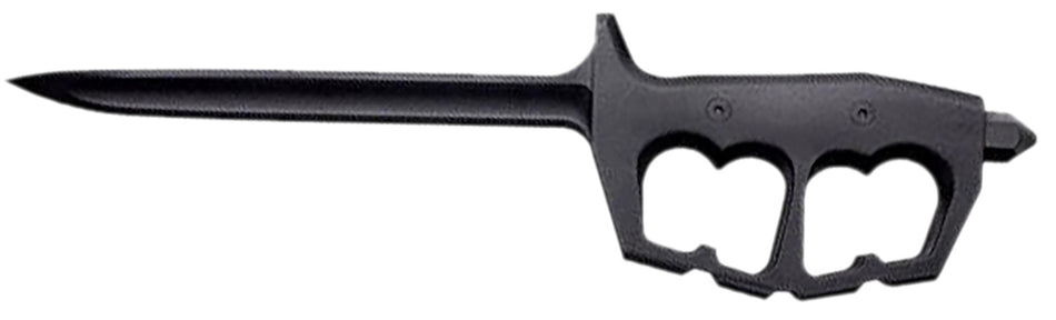Cold Steel CS92FNTST FGX Chaos Fixed 6" Griv-Ex Plain Black Stiletto Blade with Black Handle