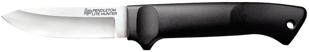 Cold Steel CS20SPH Pendleton Lite Hunter 3.63" Fixed Drop Point 4116 SS Blade, 4.88" Black Poly Handle