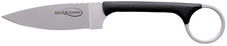 Cold Steel CS20A Bird & Game 3.50" AUS-8A Stainless Fixed Drop Point Knife, Black Textured Polymer Handle