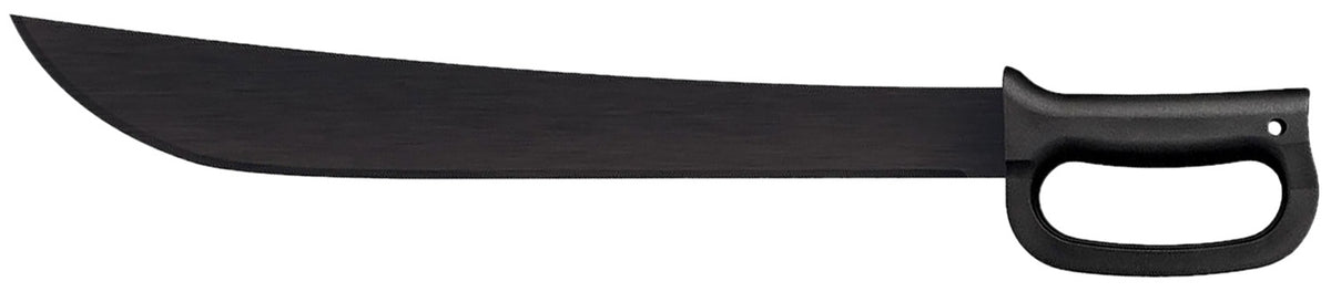 Cold Steel CS97AD18S 18" Latin D-Guard 65Mn Carbon Steel Machete, Black Poly Handle, 23.63" OAL with Sheath