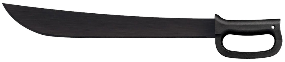 Cold Steel CS97AD18S 18" Latin D-Guard 65Mn Carbon Steel Machete, Black Poly Handle, 23.63" OAL with Sheath