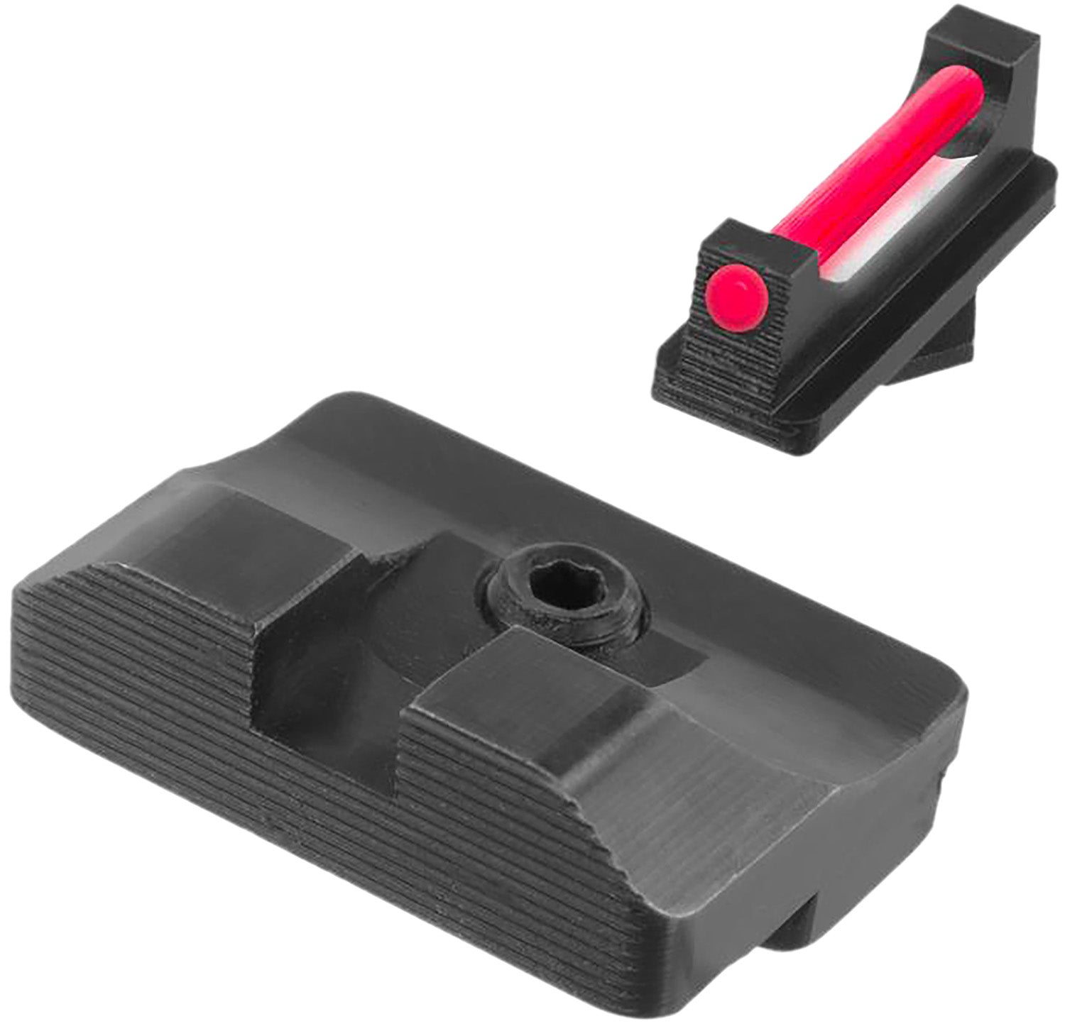 TruGlo TG132CZ1 Fiber-Optic Pro CZ SP Red Front/Blacked Rear Pistol Sight Set