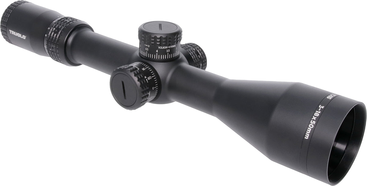 TruGlo TGTG8531TF TX6 First Focal Plane 3-18x 50mm 30mm Tube Matte Black Rifle Scope