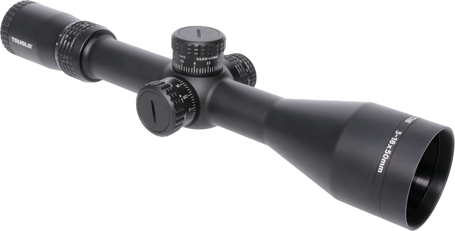 TruGlo TGTG8531TF TX6 First Focal Plane 3-18x 50mm 30mm Tube Matte Black Rifle Scope
