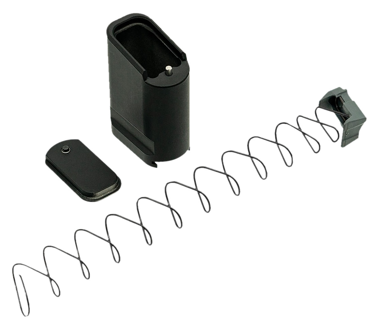 Shield Arms SAS15ME10BLK S15 +10rd Mag Extension, Black Anodized Aluminum