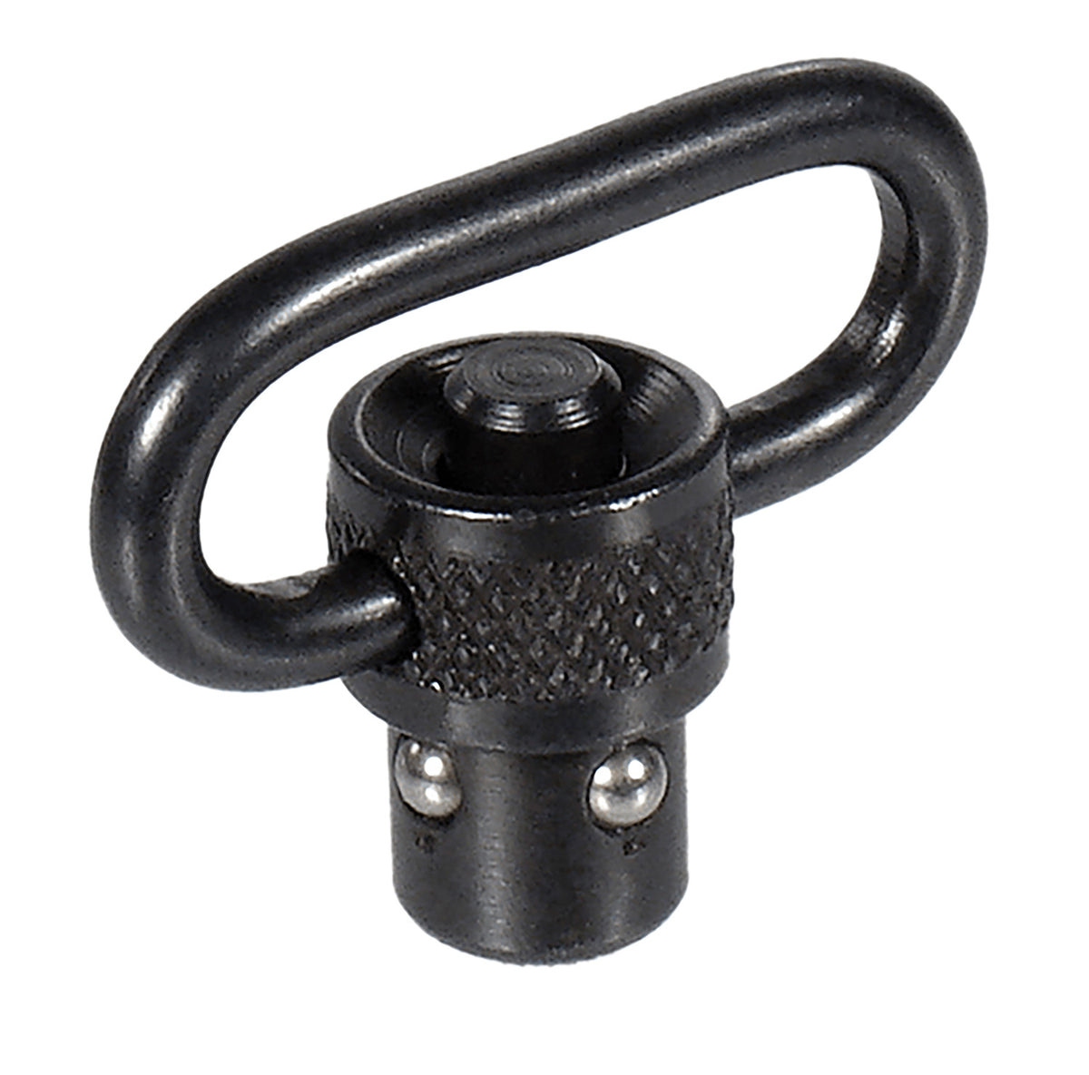 Leapers TLQDSW08A Quick Detach Sling Swivel Black 1" Steel Push Button