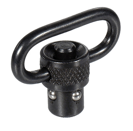 Leapers TLQDSW08A Quick Detach Sling Swivel Black 1" Steel Push Button