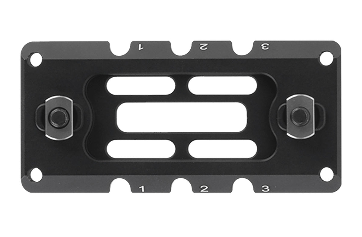 Leapers 3.10" M-LOK ARCA Rail 3-Slot Black Anodized Aluminum Mount TLUMA01