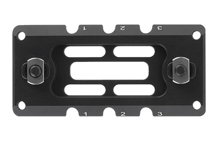 Leapers 3.10" M-LOK ARCA Rail 3-Slot Black Anodized Aluminum Mount TLUMA01