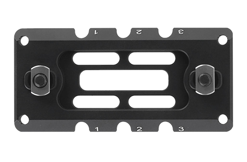 Leapers 3.10" M-LOK ARCA Rail 3-Slot Black Anodized Aluminum Mount TLUMA01