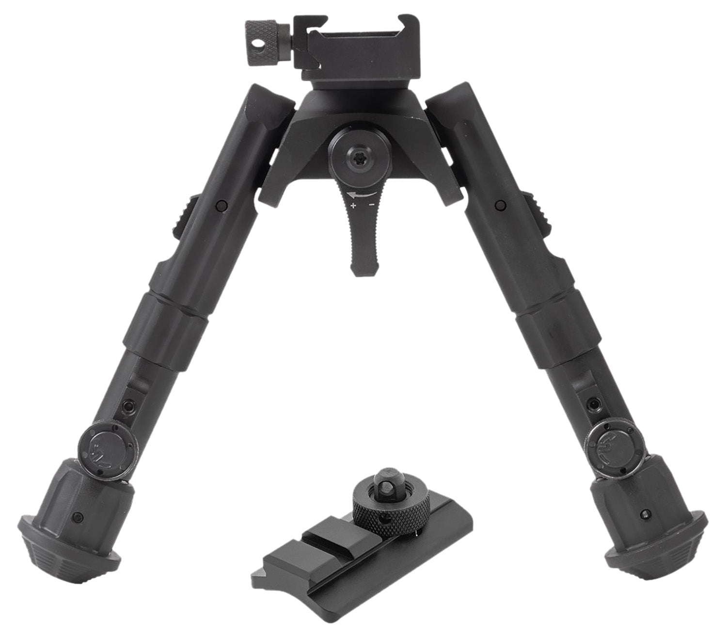 Leapers TLBP02B Recon 360 Aluminum Bipod Black Anodized 5.6-7.2"