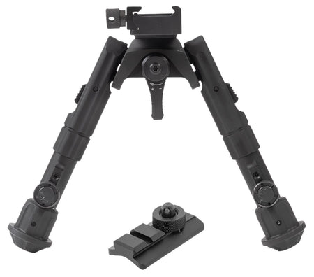 Leapers TLBP02B Recon 360 Aluminum Bipod Black Anodized 5.6-7.2"