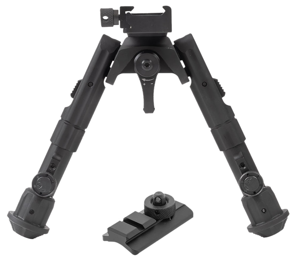 Leapers TLBP02B Recon 360 Aluminum Bipod Black Anodized 5.6-7.2"