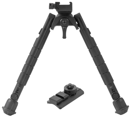 Leapers TLBP03B Black Anodized Picatinny Bipod 8-12"