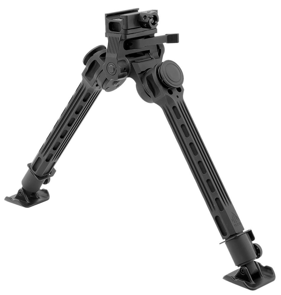 Leapers TLBPFS01A Big Bore Bipod Black Anodized Aluminum Steel 9-14"