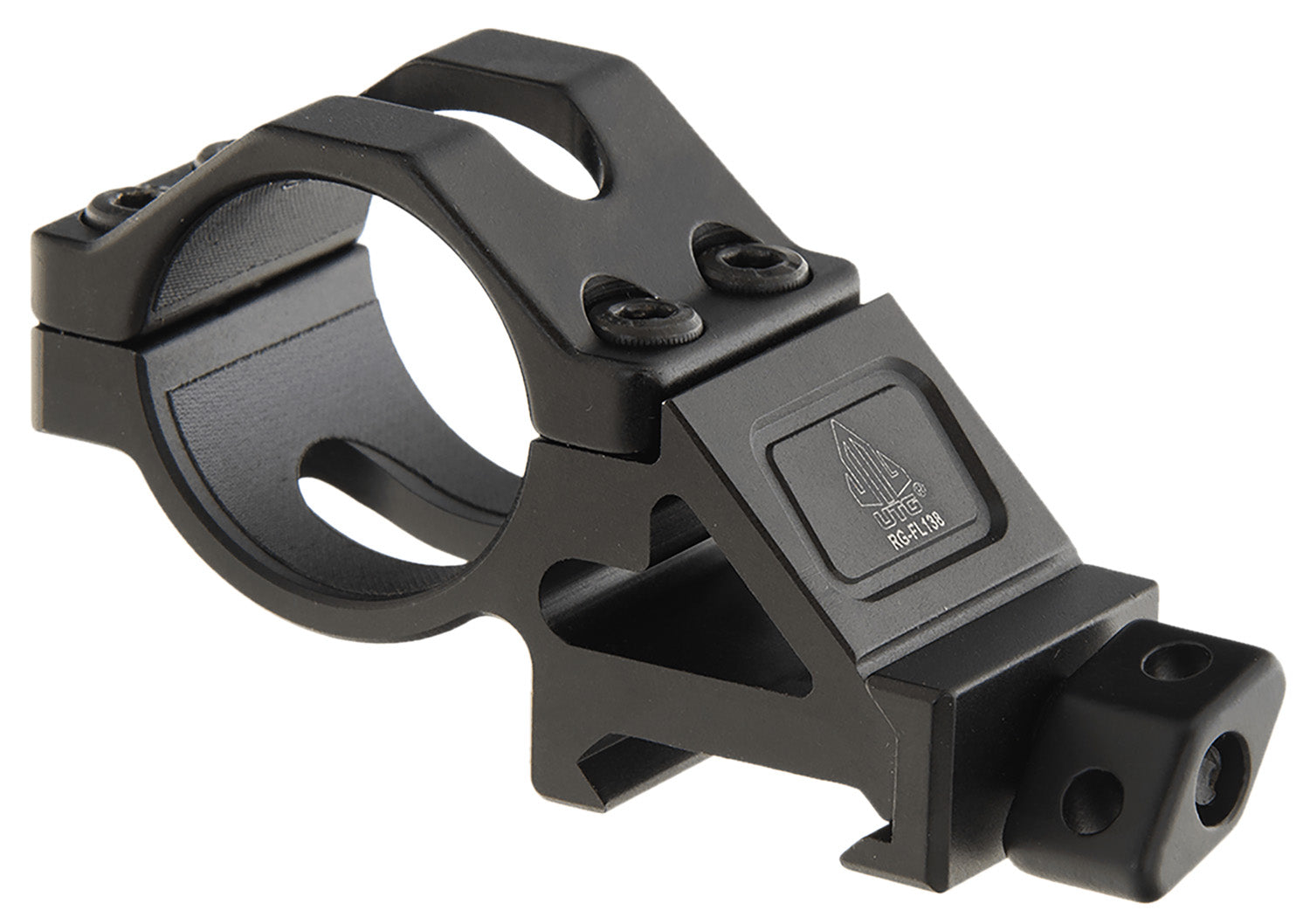 UTG RGFL138 Tactical 45-Degree Offset Ring Mount Picatinny Black Aluminum
