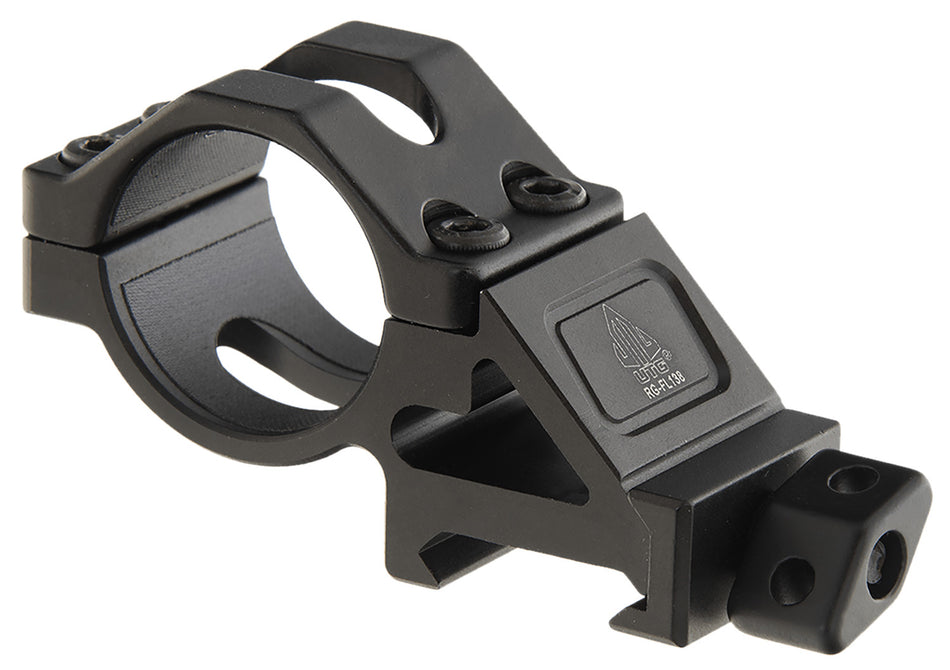UTG RGFL138 Tactical 45-Degree Offset Ring Mount Picatinny Black Aluminum