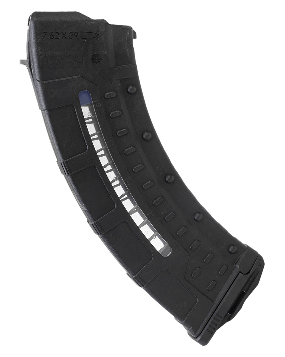 Leapers 7.62x39mm 30rd Black Windowed Polymer/Steel Rifle Magazine