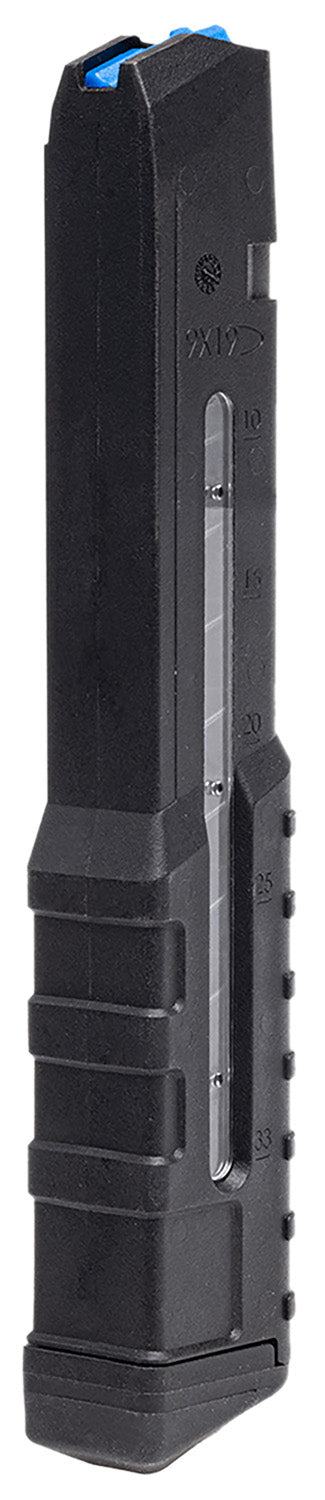 Leapers 9mm 33rd Windowed Glock-Compatible Black Polymer/Steel Handgun Magazine