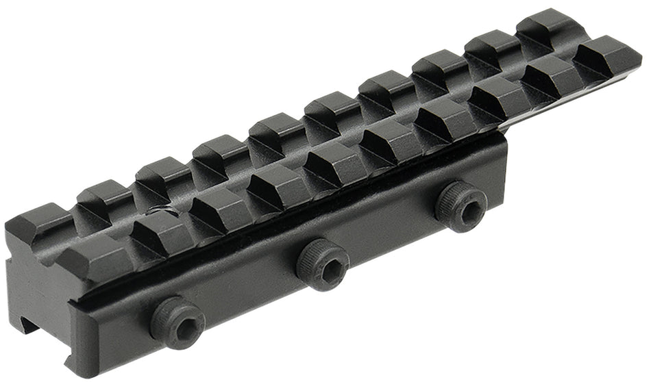 Leapers MNTPMTOWLA Dovetail Rail Adapter Matte Black Anodized 9-Slot Picatinny Mount