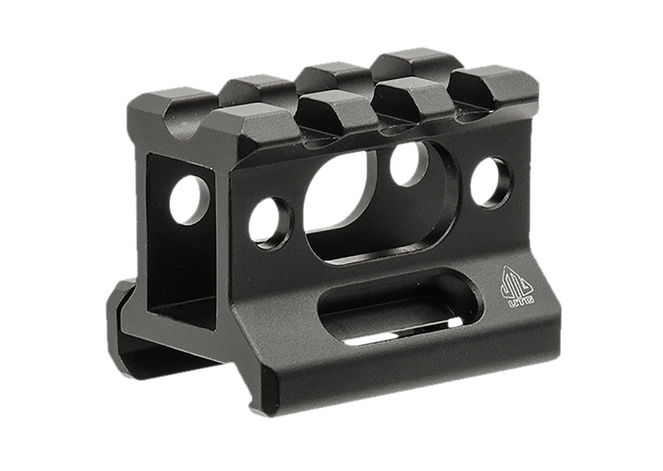 Leapers MTRSX1S Short Picatinny Riser Mount Matte Black 1 Inch Saddle Height 3-Slot