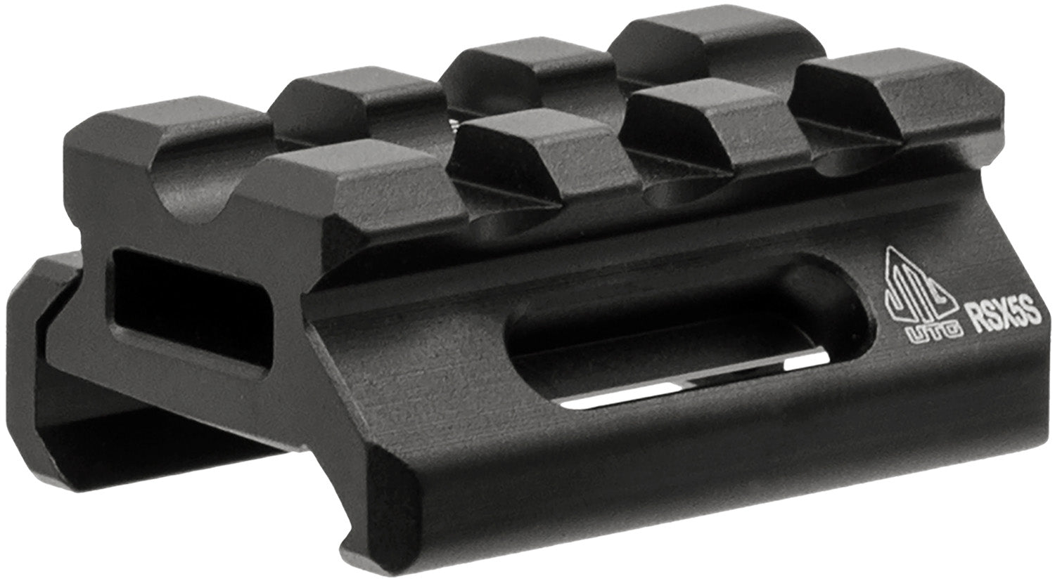 Leapers MTRSX5S Aluminum Picatinny Weaver Rail Riser 0.5in Saddle Matte Black