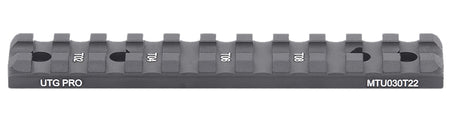 Leapers MTU030T22 Aluminum Optic Rail Mount for Ruger 10/22 Matte Black Finish