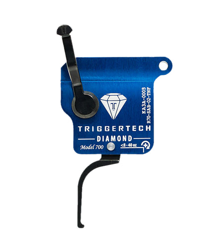 TriggerTech Diamond Series Black Flat Straight Trigger Fits Remington 700 RH