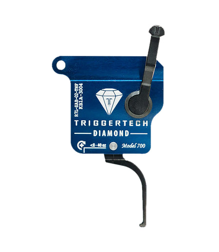 TriggerTech Diamond Series Black Flat Straight Trigger Fits Remington 700 Left Hand