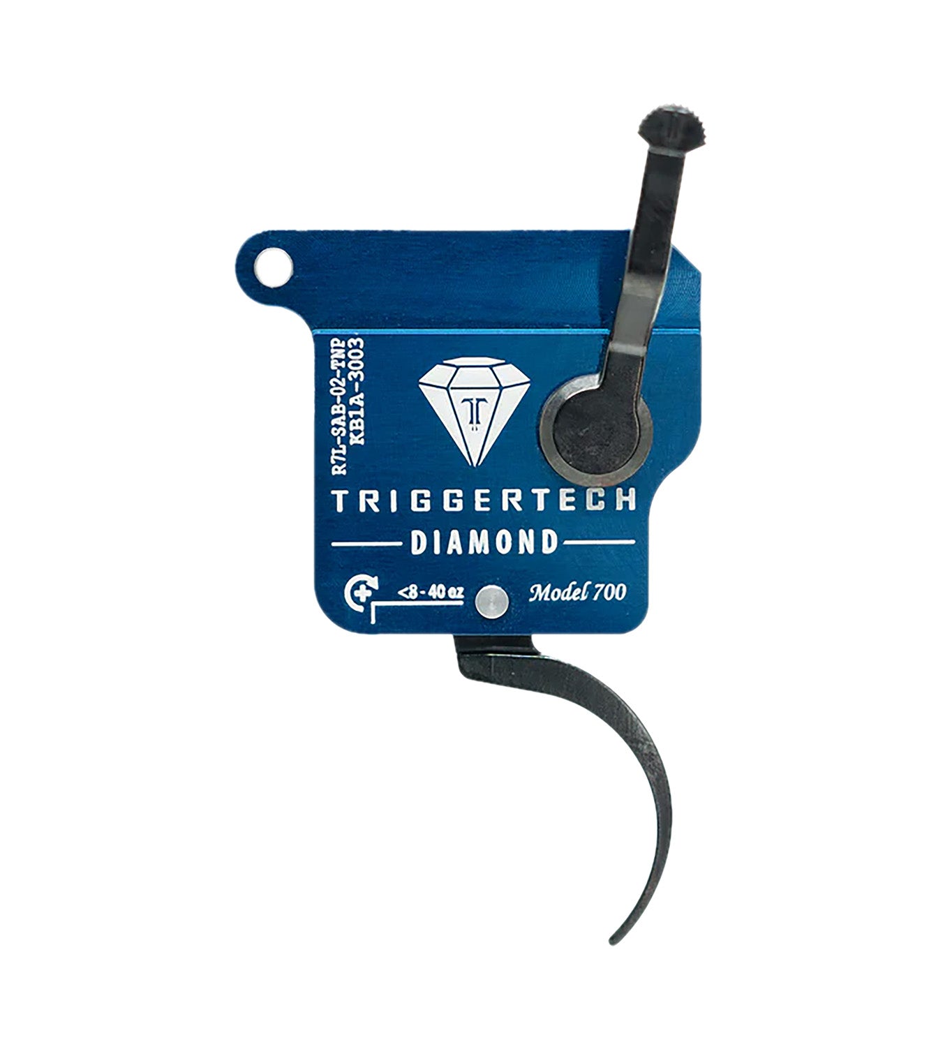 TriggerTech Diamond Series Black Curved Trigger Fits Remington 700 LH