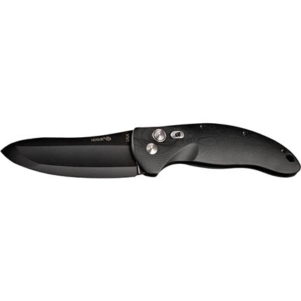 EX-A04 4 Inch Auto Upswept Black Plain Blade Knife