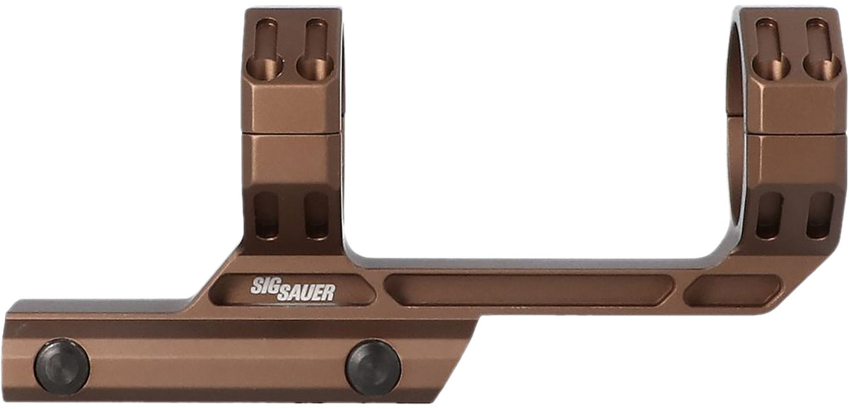 Sig Sauer SOA20016 Alpha MSR 30mm Tube Scope Mount Ring Combo Coyote Brown Aluminum 1913 Rail