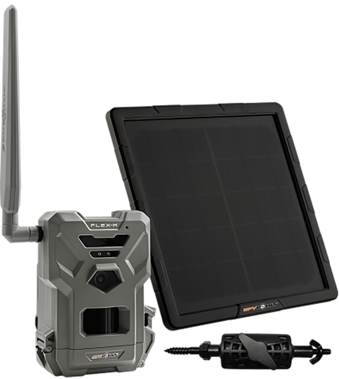 Spypoint 01843 FLEX-M Cellular Trail Camera Solar Bundle with SPLB-10 Solar Pack