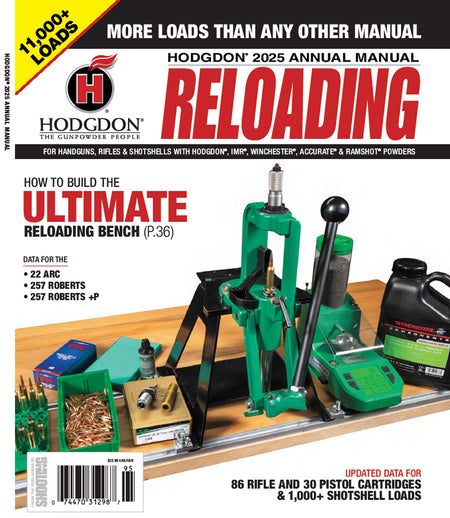 Hodgdon Annual Reloading Manual 2025 AM25 Powder Data Reference