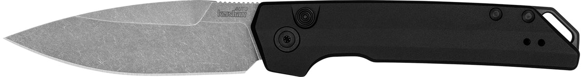 Kershaw Launch Iridium Automatic Knife 3.45" Spear Point CPM MagnaCut Steel, Black Anodized Aluminum Handle
