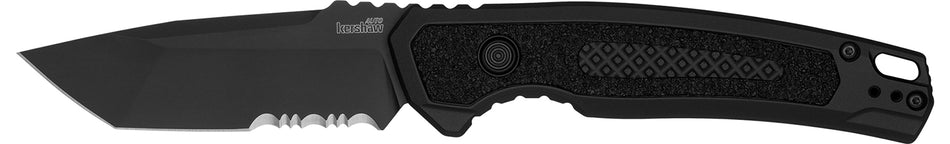 Kershaw Launch 16 Automatic Folding Tanto Knife 3.45" CPM M4 Steel Black Cerakote, Aluminum Handle