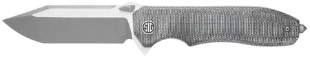 Validus Folding Knife by Sig Sauer, 3.78" Dark Stonewash M390 Tanto, Salt & Pepper Handle