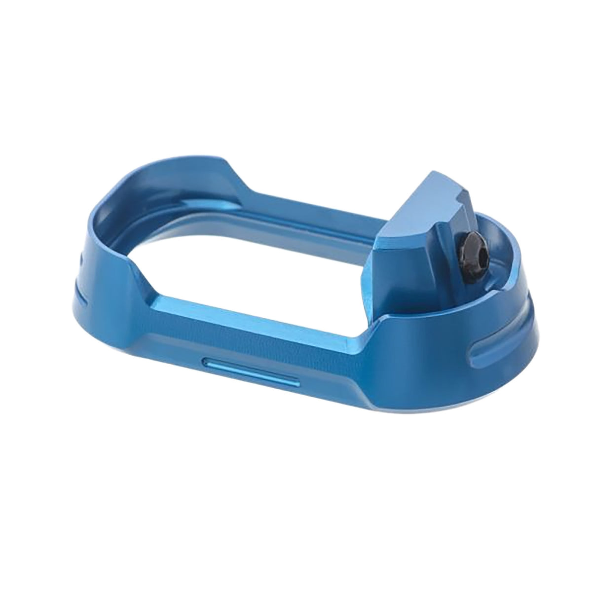 Tyrant CNC TDG19G34MWBLUEBLKSCRW Blue Aluminum Magwell for Glock 19 Gen 3-4