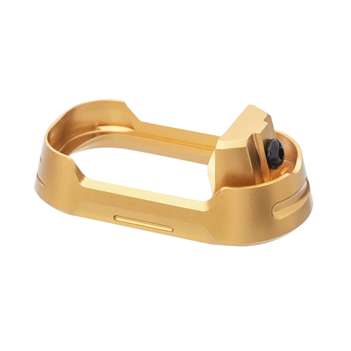 Tyrant CNC TDG19G34MWGLDBLKSRW Gold Aluminum Magwell for Glock 19 Gen 3-4