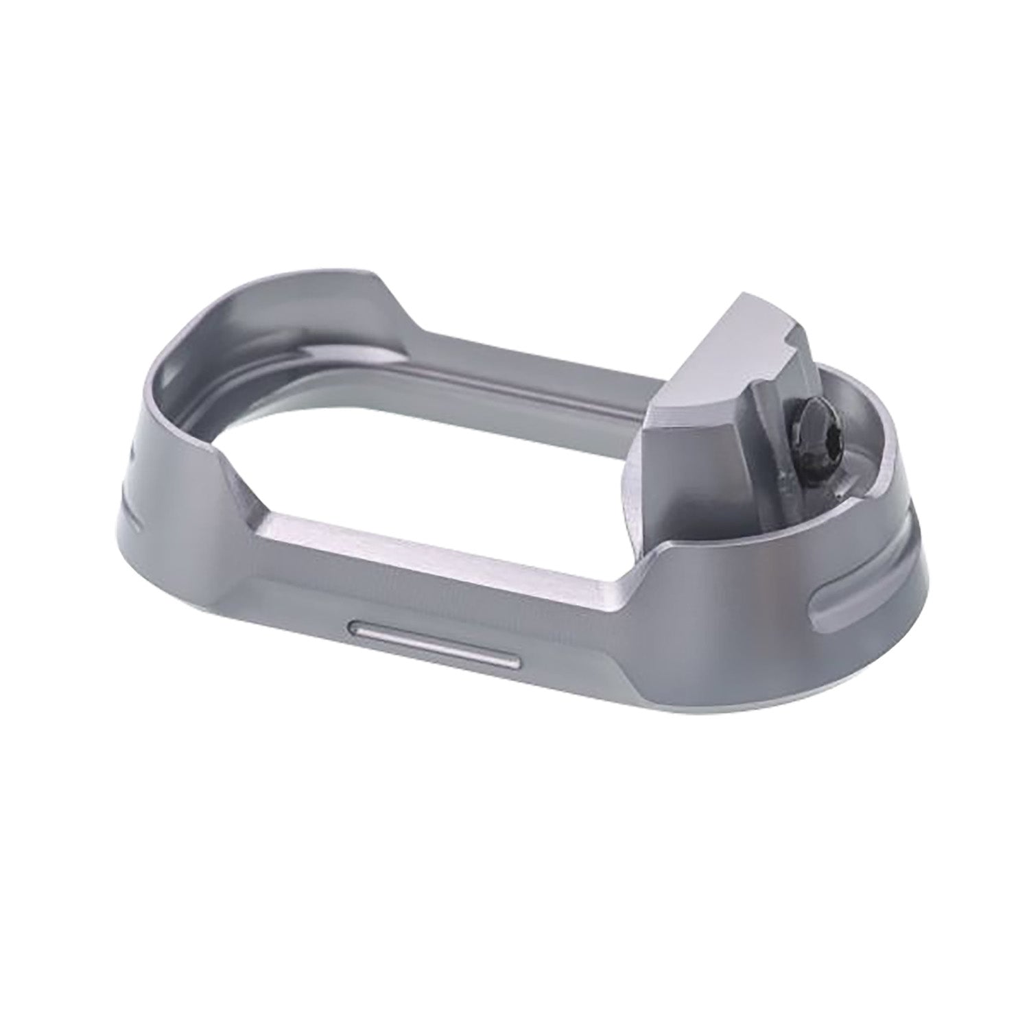 Tyrant CNC TDG17MWG4GREYBLACKSCRE Grey Aluminum Magwell for Glock 17 Gen 4
