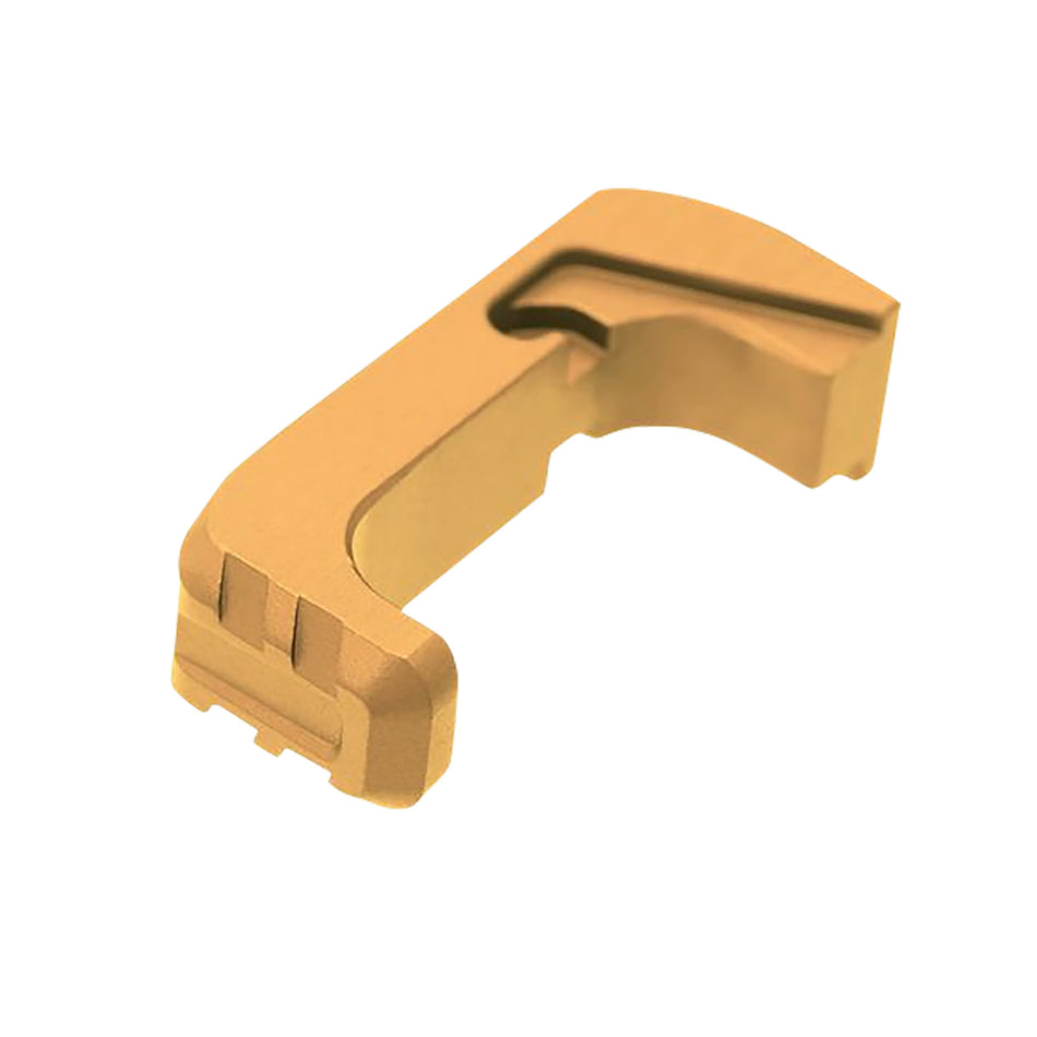 Tyrant CNC Glock 43x/48 EMR Extended Magazine Release - Aerospace Aluminum Gold