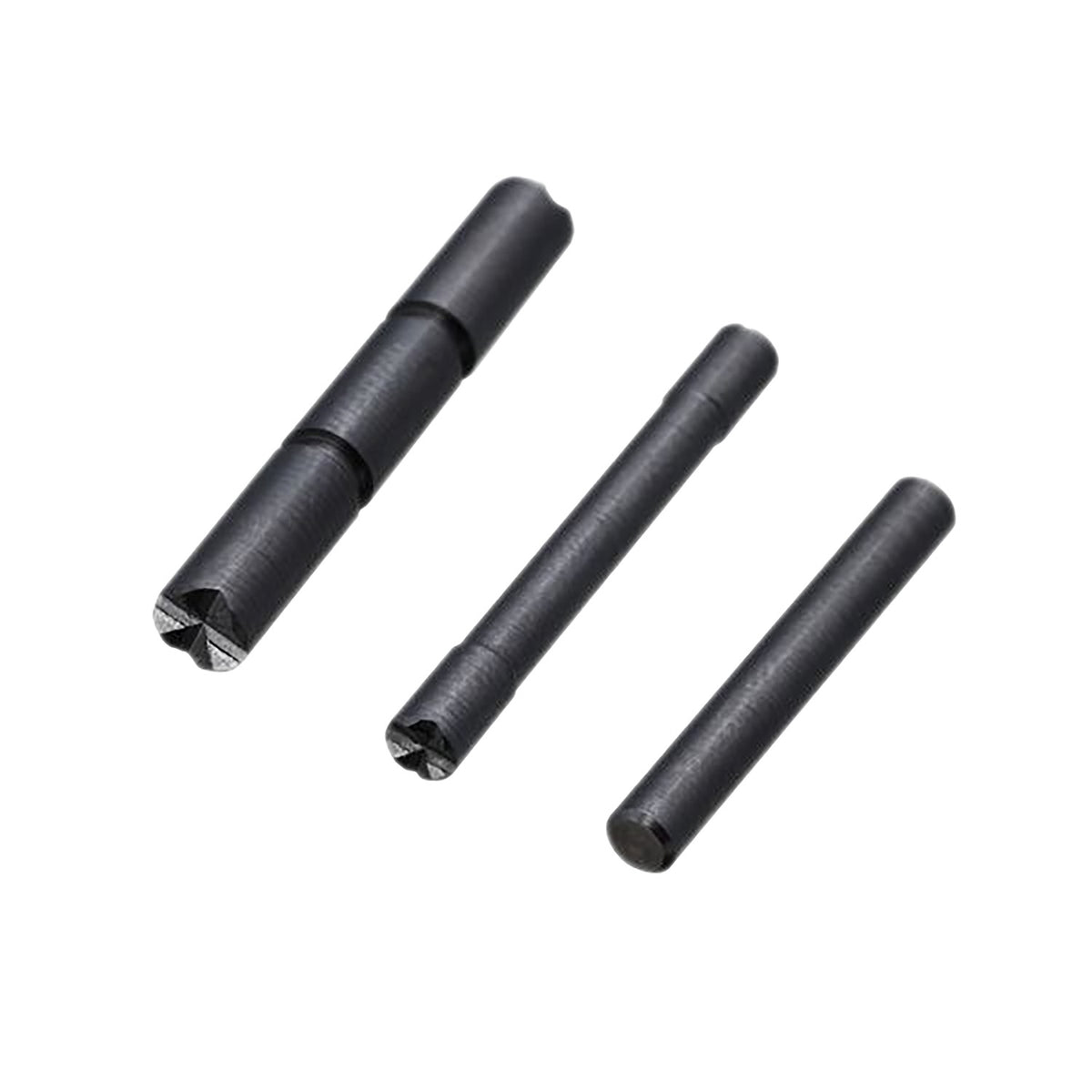 Tyrant CNC Glock Gen3 Enhanced Diamond Cut Takedown Pins - Black Chrome Stainless