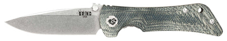 Southern Grind SG06130026 Spider Monkey Folding Drop Point Knife, 3.25" CPM MagnaCut Blade, Denim Micarta Handle