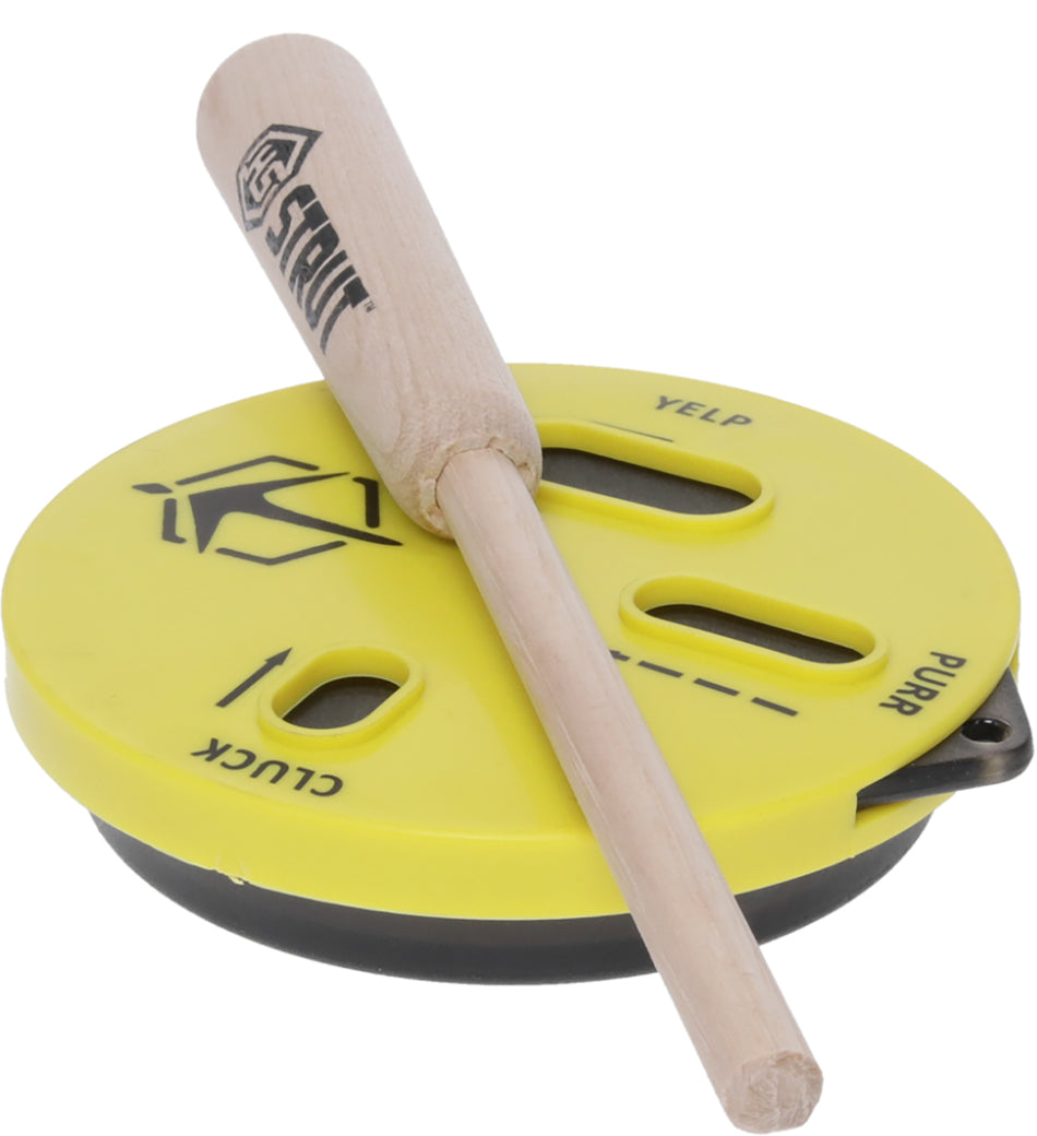 Hunters Specialties Cookie CuttR Slate Surface Turkey Pot Call with Quick-Reference Cap Yellow