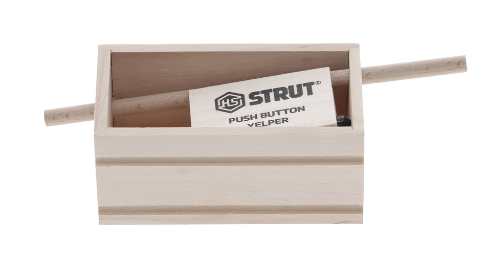 Hunters Specialties Push Button Yelper Compact Turkey Call Walnut Poplar HSSTR07056