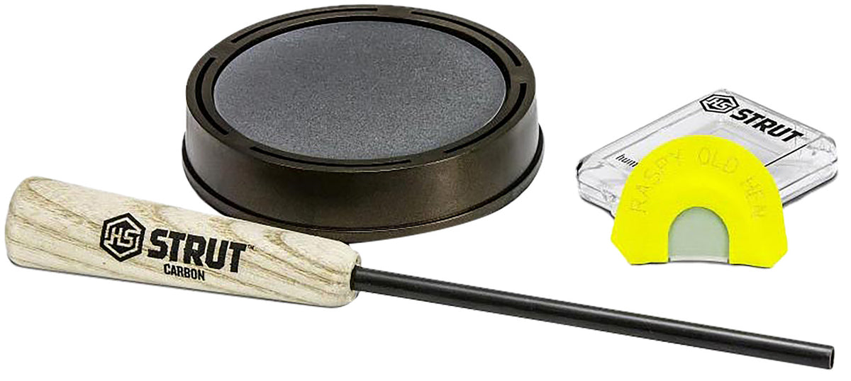 Hunters Specialties Raspy Old Hen Slate Pan Turkey Call Lightweight Compact with Striker
