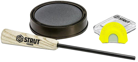 Hunters Specialties Raspy Old Hen Slate Pan Turkey Call Lightweight Compact with Striker