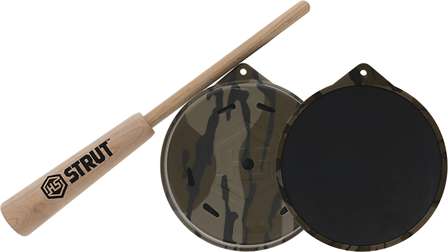 Hunters Specialties Camo Cutt'R Slate Friction Pot Turkey Call Mossy Oak HSBBSPC